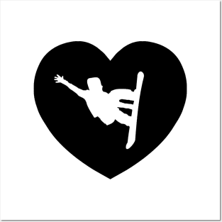 Snowboarding Love | I Heart... Posters and Art